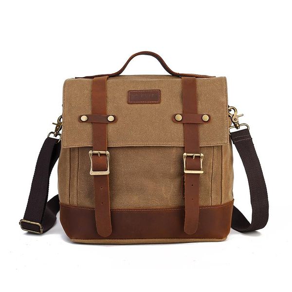 briefcases 2021 european and american vintage canvas bag single shoulder men's portable briefcase large capacity messenger
briefcases 2021 european and american vintage canvas bag single shoulder men's portable briefcase large capacity messenger