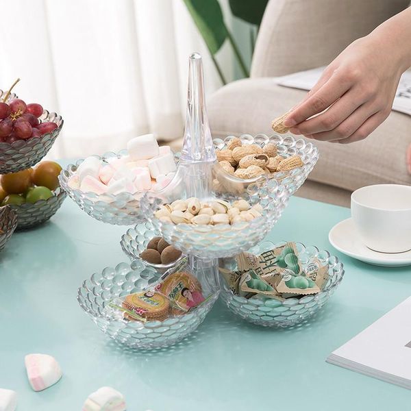 kitchen storage & organization multi-layer stacked trays creative transparent plastic jewelry plate fruit snack platter bowl table decoratio
kitchen storage & organization multi-layer stacked trays creative transparent plastic jewelry plate fruit snack platter bowl table decoratio