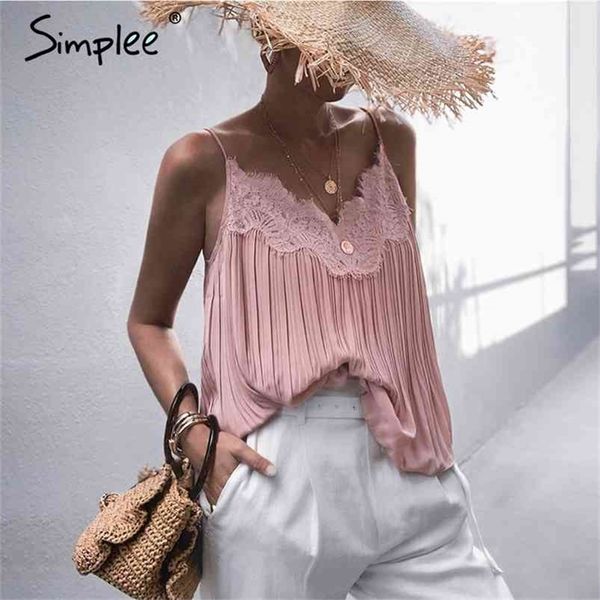 simplee lace embroidery women pink elegant v-neck female camis tank solid spaghetti straps ladies shirts 210407, White
simplee lace embroidery women pink elegant v-neck female camis tank solid spaghetti straps ladies shirts 210407, White