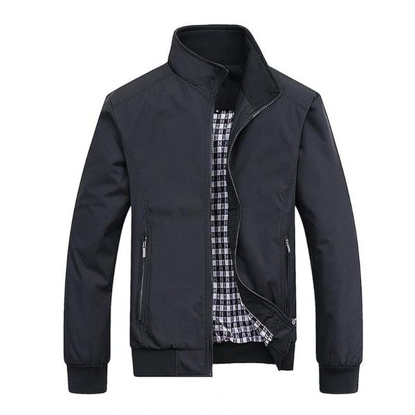men's trench coats men coat solid color long sleeve pockets stand collar zipper warm outwear jacket male autumn winter streetwear, Tan;black
men's trench coats men coat solid color long sleeve pockets stand collar zipper warm outwear jacket male autumn winter streetwear, Tan;black