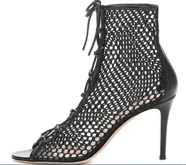 woman heels black transparent lace ankle boots pointed toe slim high dress big size sandals
woman heels black transparent lace ankle boots pointed toe slim high dress big size sandals
