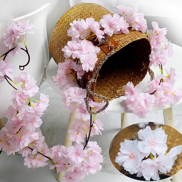 180cm artificial cherry blossoms flower vines party supplies garland silk fake rattan wedding home decor decorative flowers & wreaths
180cm artificial cherry blossoms flower vines party supplies garland silk fake rattan wedding home decor decorative flowers & wreaths