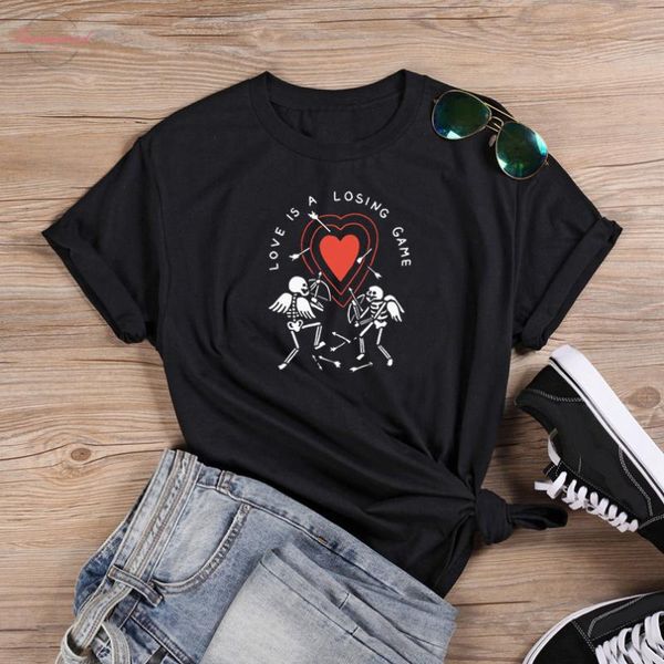 colored love is losing game skull gothic t-shirt women graphic grunge tumblr hipster fashion 100% cotton tee tshirt women's, White
colored love is losing game skull gothic t-shirt women graphic grunge tumblr hipster fashion 100% cotton tee tshirt women's, White