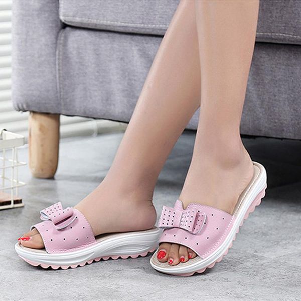 women's cow leather women flats shoes platform wedges female slides beach flip flops summer shoe lady 35-42 slippers, Black
women's cow leather women flats shoes platform wedges female slides beach flip flops summer shoe lady 35-42 slippers, Black