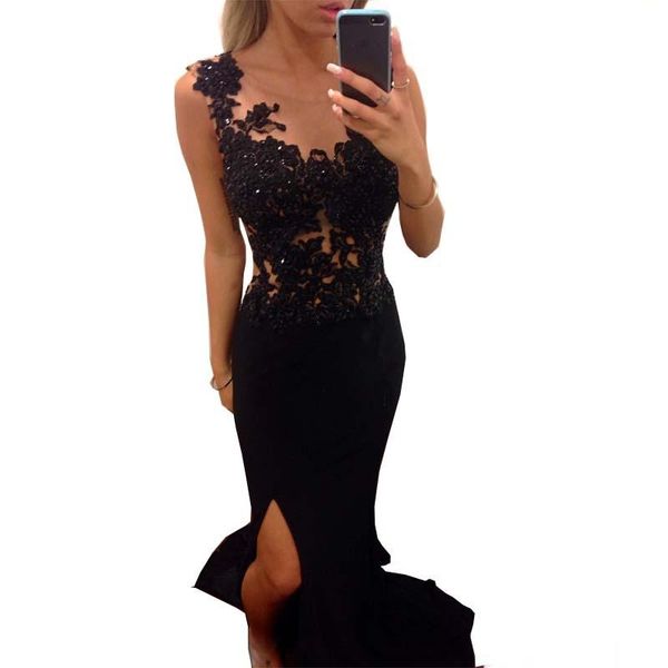 bridesmaid dress high side slit special occassion 2021 sleeveless black lace prom gown vestido de festa dresses, White;pink
bridesmaid dress high side slit special occassion 2021 sleeveless black lace prom gown vestido de festa dresses, White;pink