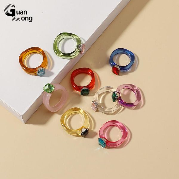 cluster rings guanlong fashion acrylic rectangle rhinestone for women big transparent finger ring girls vintage female party jewelry, Golden;silver
cluster rings guanlong fashion acrylic rectangle rhinestone for women big transparent finger ring girls vintage female party jewelry, Golden;silver