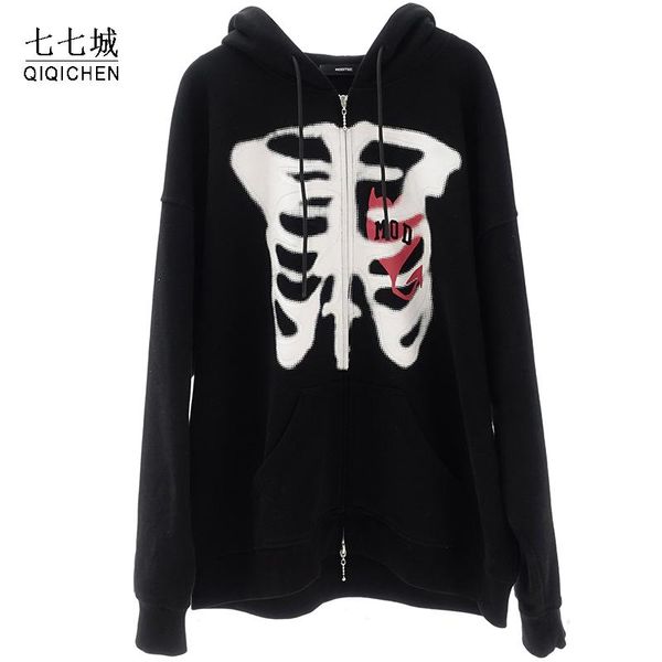 men's jackets hip hop sternum hooded men harajuku skeleton print punk sweatshirt male streetwear autumn casual coat 2021, Black;brown
men's jackets hip hop sternum hooded men harajuku skeleton print punk sweatshirt male streetwear autumn casual coat 2021, Black;brown
