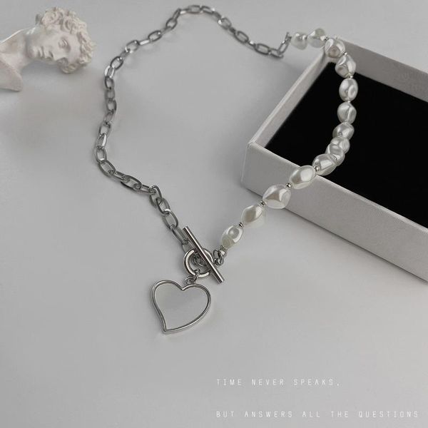 chains hollow heart necklace woman asymmetry splicing necklaces women ot buckle clavicle chain korean silver color stainless collier
chains hollow heart necklace woman asymmetry splicing necklaces women ot buckle clavicle chain korean silver color stainless collier
