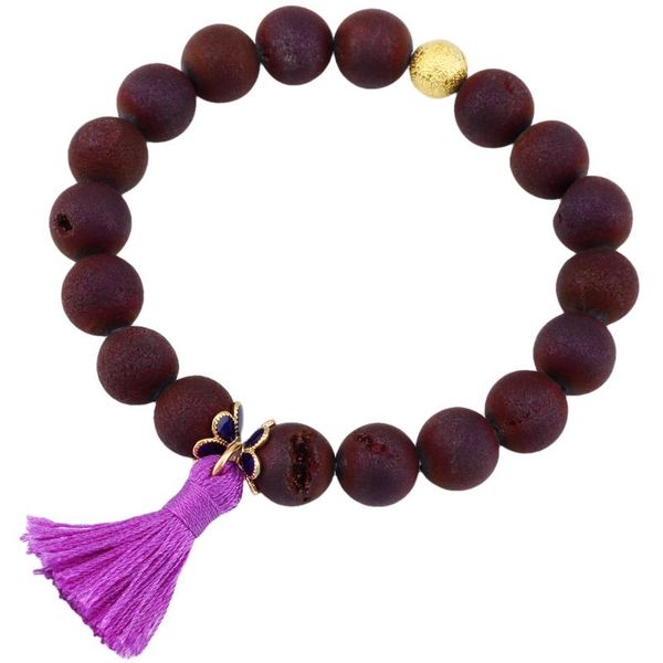 beaded, strands tumbeelluwa handmade bracelet agate stone tassel wrist crystal beads women jewelry, Black
beaded, strands tumbeelluwa handmade bracelet agate stone tassel wrist crystal beads women jewelry, Black
