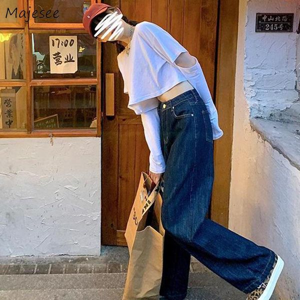 casual high waist jeans women solid blue spring autumn trendy straight simple denim full-length streetwear vintage female women's
casual high waist jeans women solid blue spring autumn trendy straight simple denim full-length streetwear vintage female women's