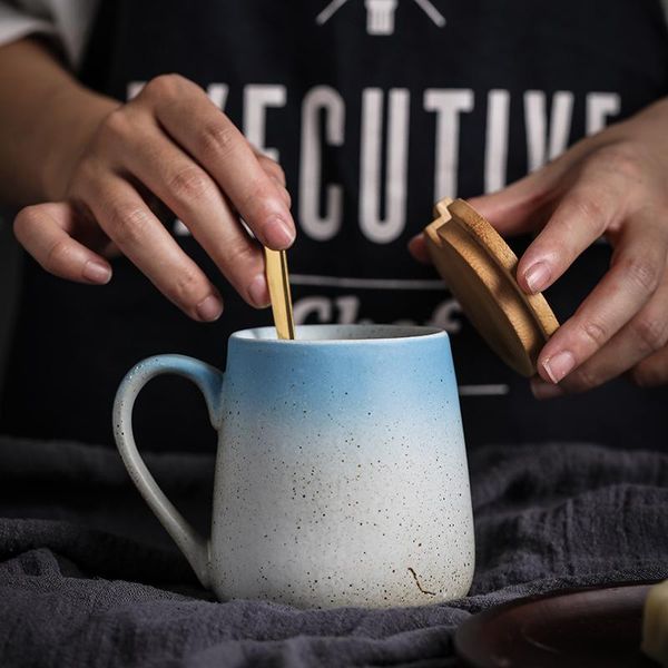 retro japanese style mug with lid spoon coffee cup simple personalized custom ceramic couple men and women teacup mugs
retro japanese style mug with lid spoon coffee cup simple personalized custom ceramic couple men and women teacup mugs