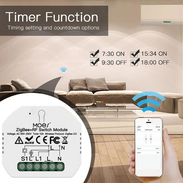 smart home control 1pc tuya zigbee +rf wireless switch voice wall light switches module remote work with amazon alexa google app
smart home control 1pc tuya zigbee +rf wireless switch voice wall light switches module remote work with amazon alexa google app