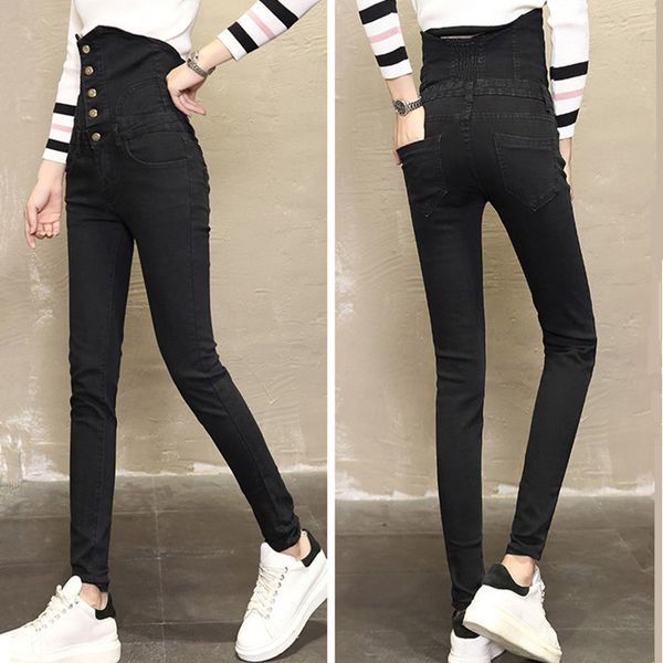 2011women elastic high waist thin abdomen blue black skinny stretch jeans female boyfriend mom jeans washed denim pants plus size 36
2011women elastic high waist thin abdomen blue black skinny stretch jeans female boyfriend mom jeans washed denim pants plus size 36