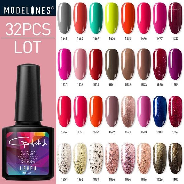 modelones 32pcs/lot nail gel set soak off semi permanent polish art manicure kits long lasting glitter shiny color1, Red;pink
modelones 32pcs/lot nail gel set soak off semi permanent polish art manicure kits long lasting glitter shiny color1, Red;pink