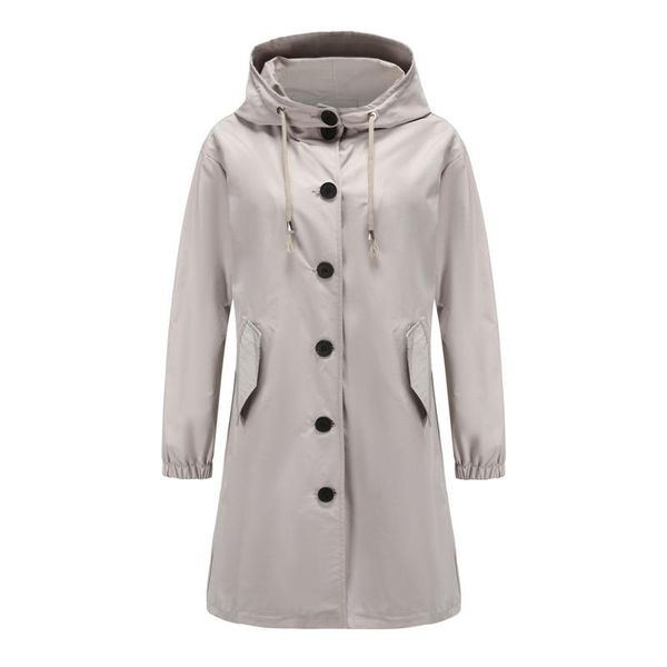 women's trench coats autumn winter clothes solid color hooded waterproof jacket women fashion long coat loose casual outdoor windbreake, Tan;black
women's trench coats autumn winter clothes solid color hooded waterproof jacket women fashion long coat loose casual outdoor windbreake, Tan;black