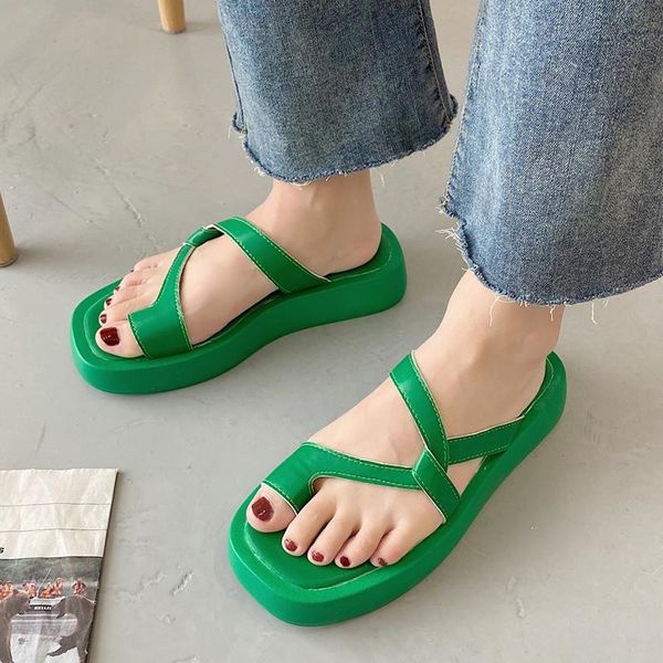 slippers rimocy 2021 clip toe platform women summer thick bottom gladiator shoes woman solid color beach flip flops female, Black
slippers rimocy 2021 clip toe platform women summer thick bottom gladiator shoes woman solid color beach flip flops female, Black