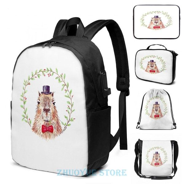 backpack funny graphic print sir capybara usb charge men school bags women bag travel laptop
backpack funny graphic print sir capybara usb charge men school bags women bag travel laptop