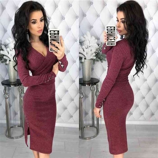 women dress elegant deep v-neck bodycon vintage office dress autumn winter long sleeve midi party dresses plus size xxxl, Black;gray
women dress elegant deep v-neck bodycon vintage office dress autumn winter long sleeve midi party dresses plus size xxxl, Black;gray