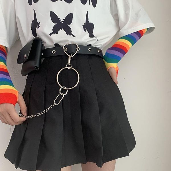 belts women punk chain fashion belt adjustable single row hole pin buckle waist jeans casual female decorative waistband bag, Black;brown
belts women punk chain fashion belt adjustable single row hole pin buckle waist jeans casual female decorative waistband bag, Black;brown