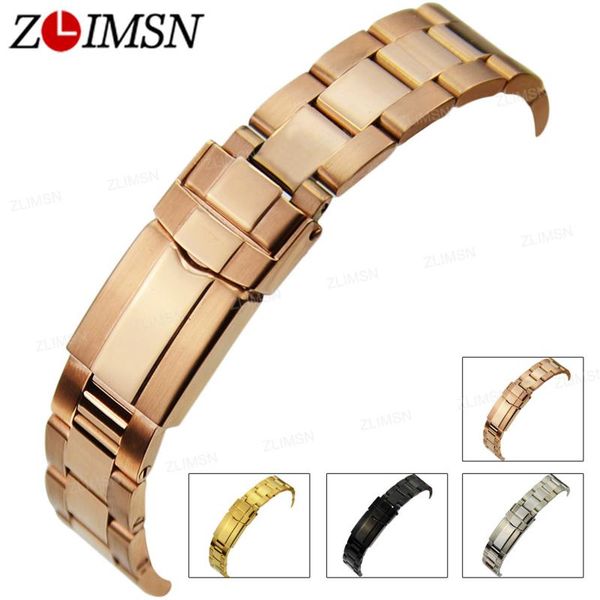watch bands zlimsn silver strap 316l solid stainless steel watchband 17mm 20mm curved end bracelets deployment clasp relogio masculino, Black;brown
watch bands zlimsn silver strap 316l solid stainless steel watchband 17mm 20mm curved end bracelets deployment clasp relogio masculino, Black;brown