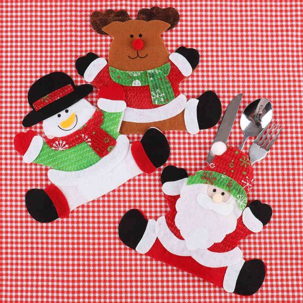 christmas new decorations knife and fork set dining table snowman elk tableware bag gifts
christmas new decorations knife and fork set dining table snowman elk tableware bag gifts