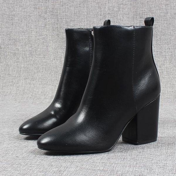 round toe women's boots autumn luxury designer female shoes winter footwear zipper rubber fashion ladies ankle rock 2021 high, Black
round toe women's boots autumn luxury designer female shoes winter footwear zipper rubber fashion ladies ankle rock 2021 high, Black