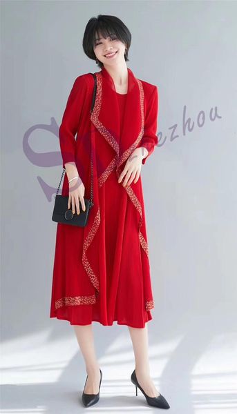 dress fashion the mesh fold fake two-piece three quater, Black;gray
dress fashion the mesh fold fake two-piece three quater, Black;gray