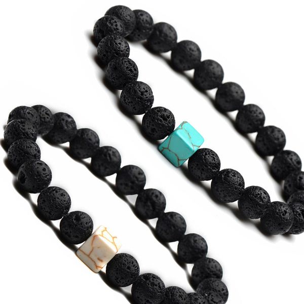8mm natural lava energy stone beaded strands charm bracelets for women men lover friend party club decor jewelry, Black
8mm natural lava energy stone beaded strands charm bracelets for women men lover friend party club decor jewelry, Black