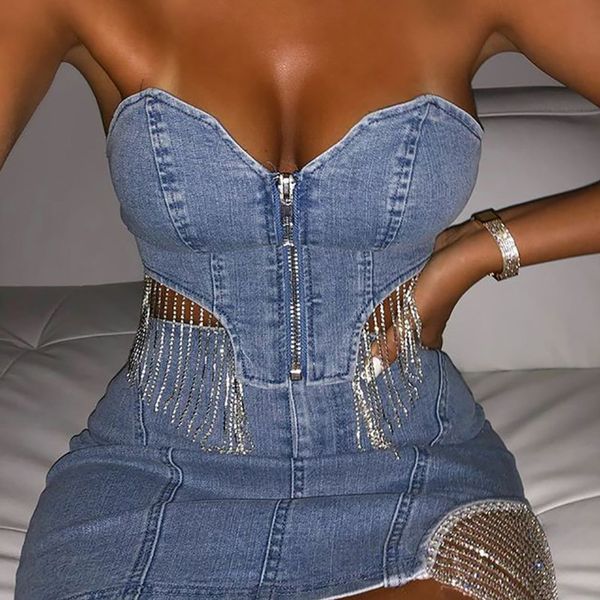 spring solid color sleeveless deep v-neck zipper strapless open navel tassel skirt two piece set mz451 210525, White
spring solid color sleeveless deep v-neck zipper strapless open navel tassel skirt two piece set mz451 210525, White