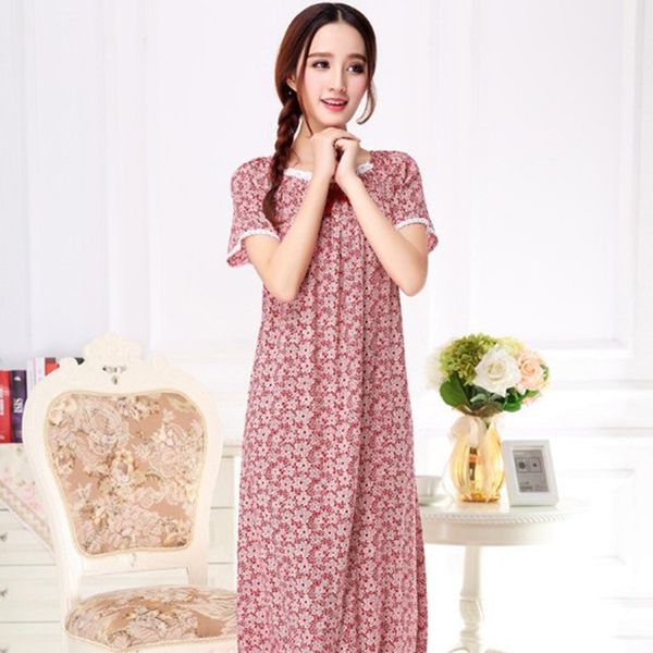 women's sleepwear night women spring summer sleepwear nightshirt women's cotton loose princess night print long nightgown female s, Black;red
women's sleepwear night women spring summer sleepwear nightshirt women's cotton loose princess night print long nightgown female s, Black;red