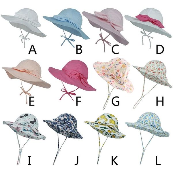 wide brim hats summer baby sun hat girls bucket caps infant uv protection, Blue;gray
wide brim hats summer baby sun hat girls bucket caps infant uv protection, Blue;gray