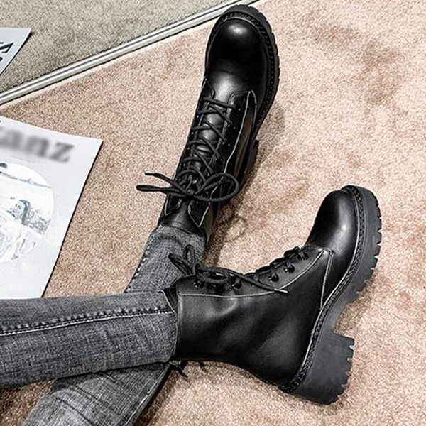 boots 2021 women ankle ladies round toe platform casual non-slip boot spring autumn british style fashion comfort shoe, Black
boots 2021 women ankle ladies round toe platform casual non-slip boot spring autumn british style fashion comfort shoe, Black