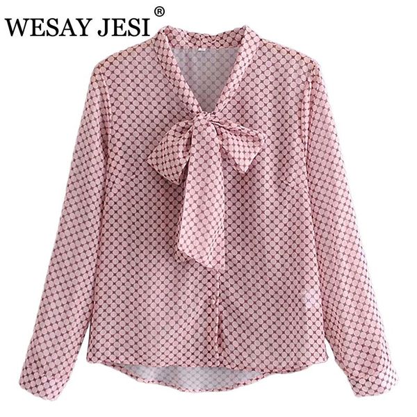 women's blouses & shirts wesay jesi 2021 spring women oversized dots print pink chiffon shirt bow long sleeve chic female casual loose, White
women's blouses & shirts wesay jesi 2021 spring women oversized dots print pink chiffon shirt bow long sleeve chic female casual loose, White