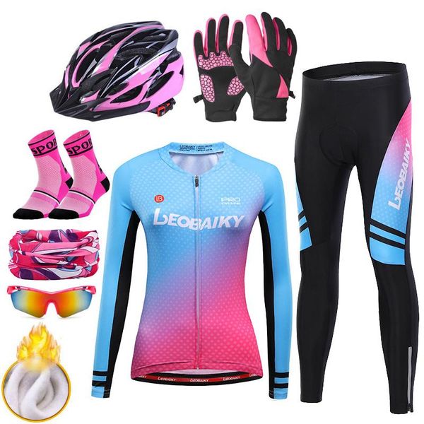 winter thermal fleece cycling sportswear women pro team road bike clothing mtb bicycle jersey set ladies riding complete kits racing sets, Black;blue
winter thermal fleece cycling sportswear women pro team road bike clothing mtb bicycle jersey set ladies riding complete kits racing sets, Black;blue