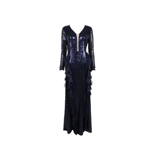 casual dresses 2021 women blue maxi sequined dress elegance v neck long sleeve bodycon vestidos celebrity evening party bandage, Black;gray
casual dresses 2021 women blue maxi sequined dress elegance v neck long sleeve bodycon vestidos celebrity evening party bandage, Black;gray