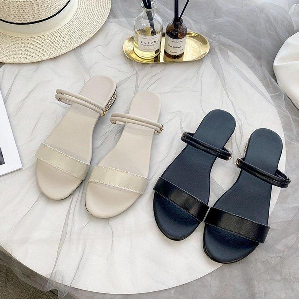 slippers 2021 summer women's beach outdoor leisure rubber shoes low-heeled flip-flops women slipper, Black
slippers 2021 summer women's beach outdoor leisure rubber shoes low-heeled flip-flops women slipper, Black