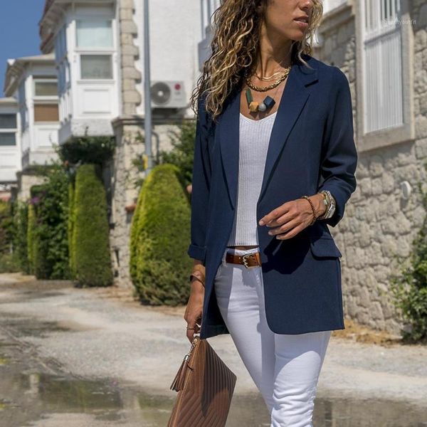 women's suits & blazers vintage blazer women jackets female retro pockets office ladies coat feminino solid color outerwear, White;black
women's suits & blazers vintage blazer women jackets female retro pockets office ladies coat feminino solid color outerwear, White;black