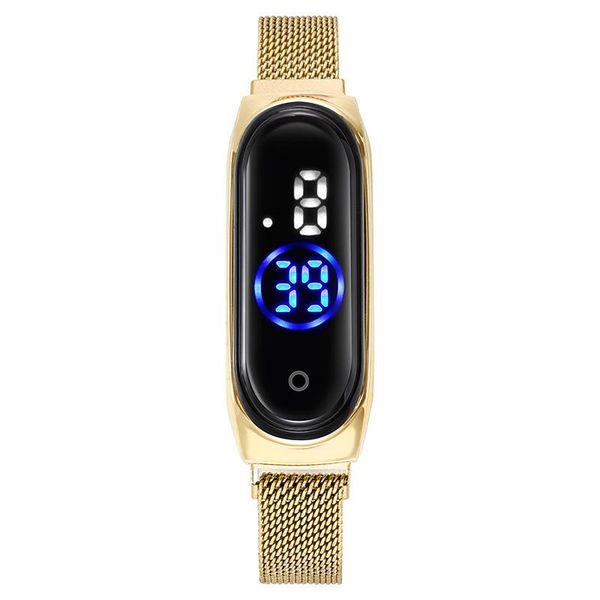 wristwatches fashion women men digital watches magnet clasp creative gold color sport for lover's school student gift clock, Slivery;brown
wristwatches fashion women men digital watches magnet clasp creative gold color sport for lover's school student gift clock, Slivery;brown