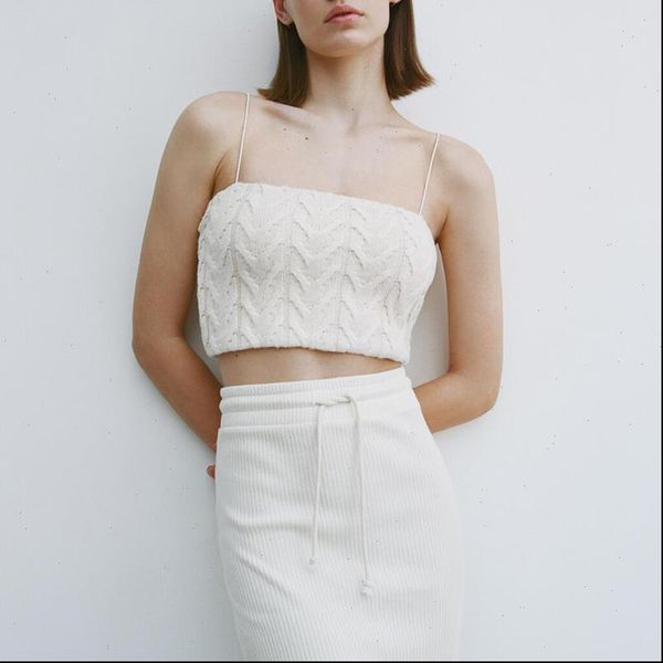 fashion chic eight strand womens tanks braided cropped sweet girls casual strap camisoles, White
fashion chic eight strand womens tanks braided cropped sweet girls casual strap camisoles, White