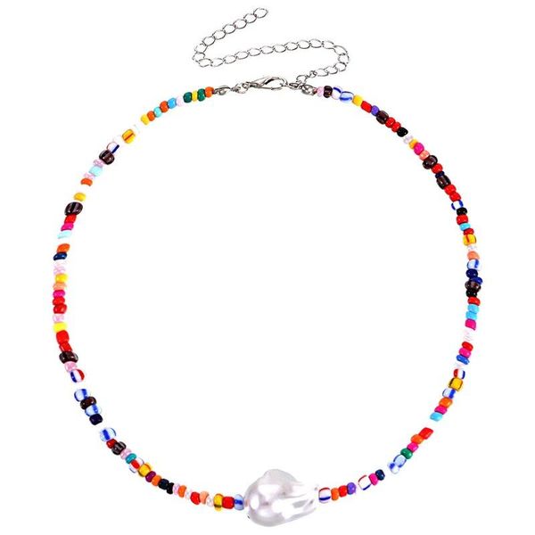 chokers trendy bead strand beaded choker necklace for women large pearl bohemian colorful handmade short collar jewelry+, Golden;silver
chokers trendy bead strand beaded choker necklace for women large pearl bohemian colorful handmade short collar jewelry+, Golden;silver
