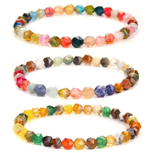 charm bracelets multicolor 6mm faceted beaded for women men natural stone quartzs crystal agates chakra bracelet reiki fashion jewelry, Golden;silver
charm bracelets multicolor 6mm faceted beaded for women men natural stone quartzs crystal agates chakra bracelet reiki fashion jewelry, Golden;silver