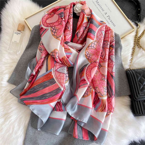 2021 silk spring and summer korean version thin plain crepe satin sunscreen shawl beach towel scarlet female totem flower, Blue;gray
2021 silk spring and summer korean version thin plain crepe satin sunscreen shawl beach towel scarlet female totem flower, Blue;gray