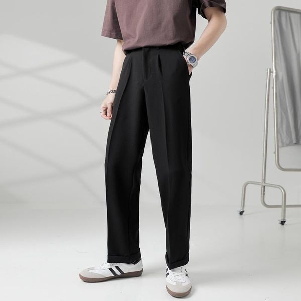 men's suits & blazers man blazer pant casual pants men women streetwear fashion loose straight suit male solid color business trousers, White;black
men's suits & blazers man blazer pant casual pants men women streetwear fashion loose straight suit male solid color business trousers, White;black