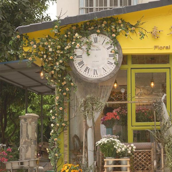 huateng simulation rattan indoor decoration window air conditioning tube european plastic green leaves hanging false wall clocks
huateng simulation rattan indoor decoration window air conditioning tube european plastic green leaves hanging false wall clocks