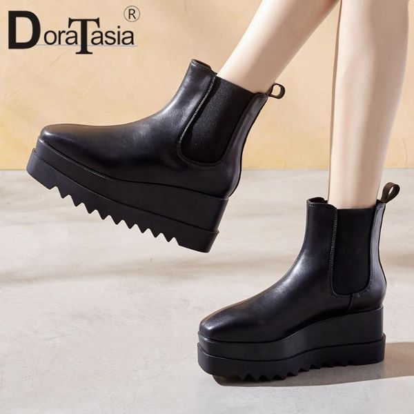 boots doratasia fashion female elastic band ankle concise women platform round toe wedges high heels shoes woman, Black
boots doratasia fashion female elastic band ankle concise women platform round toe wedges high heels shoes woman, Black