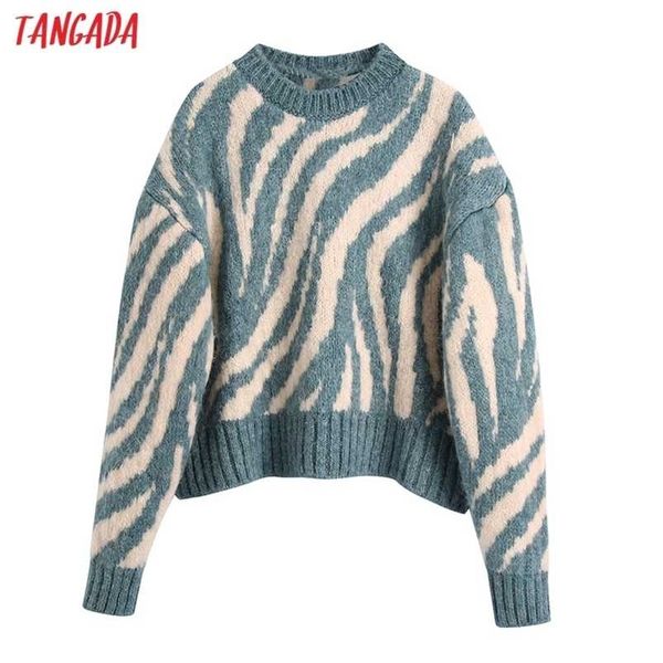 tangada women fashion thick zebra crop knitted sweater jumper o neck female oversize pullovers chic be382 211021, White;black
tangada women fashion thick zebra crop knitted sweater jumper o neck female oversize pullovers chic be382 211021, White;black