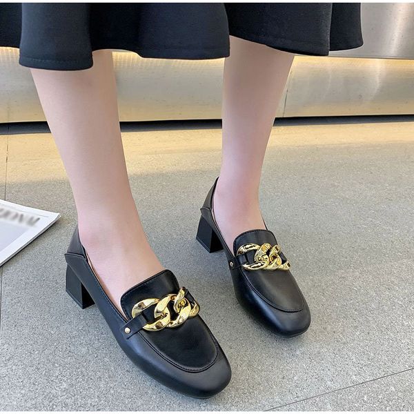 women pumps high heels ladies shoes chain office fashion slip on female footwear dress plus size square toe woman footwear 2021, Black
women pumps high heels ladies shoes chain office fashion slip on female footwear dress plus size square toe woman footwear 2021, Black