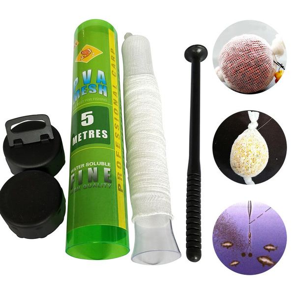 water dissolving fishing feeder 1pcs 5m pva narrow mesh tube net carp lures refill plunger bar tackle accessories
water dissolving fishing feeder 1pcs 5m pva narrow mesh tube net carp lures refill plunger bar tackle accessories
