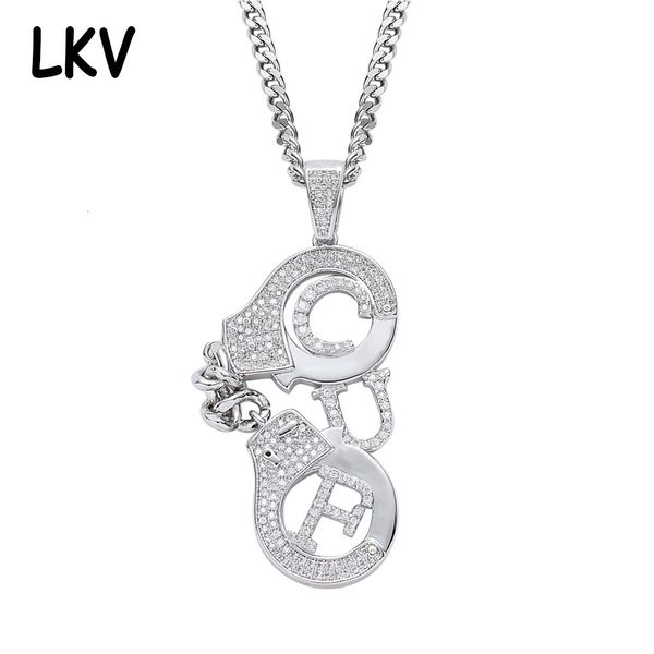hip hop accessories cuf handcuffs pendant micro inlaid zircon hiohop personality necklace, Silver
hip hop accessories cuf handcuffs pendant micro inlaid zircon hiohop personality necklace, Silver