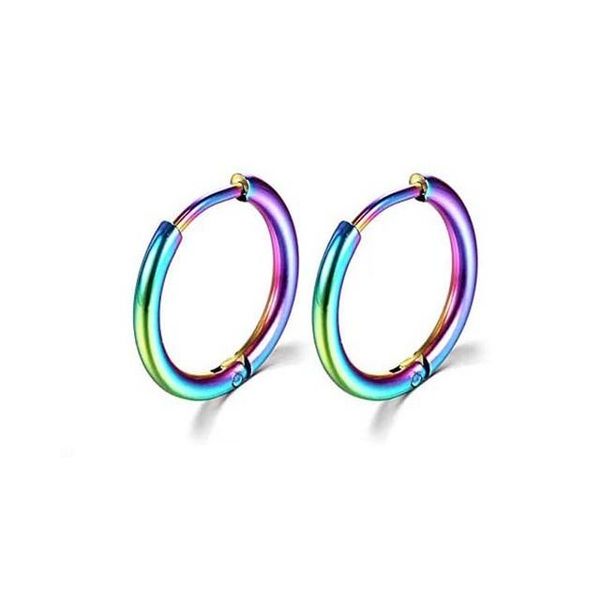 hoop & huggie customized fashion ladies stainless steel seven color jewelry set round earrings, Golden;silver
hoop & huggie customized fashion ladies stainless steel seven color jewelry set round earrings, Golden;silver